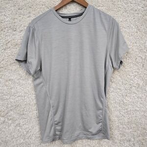 Ten Thousand The Merino Shirt Mens Large Grey Short Sleeve Performance Tee